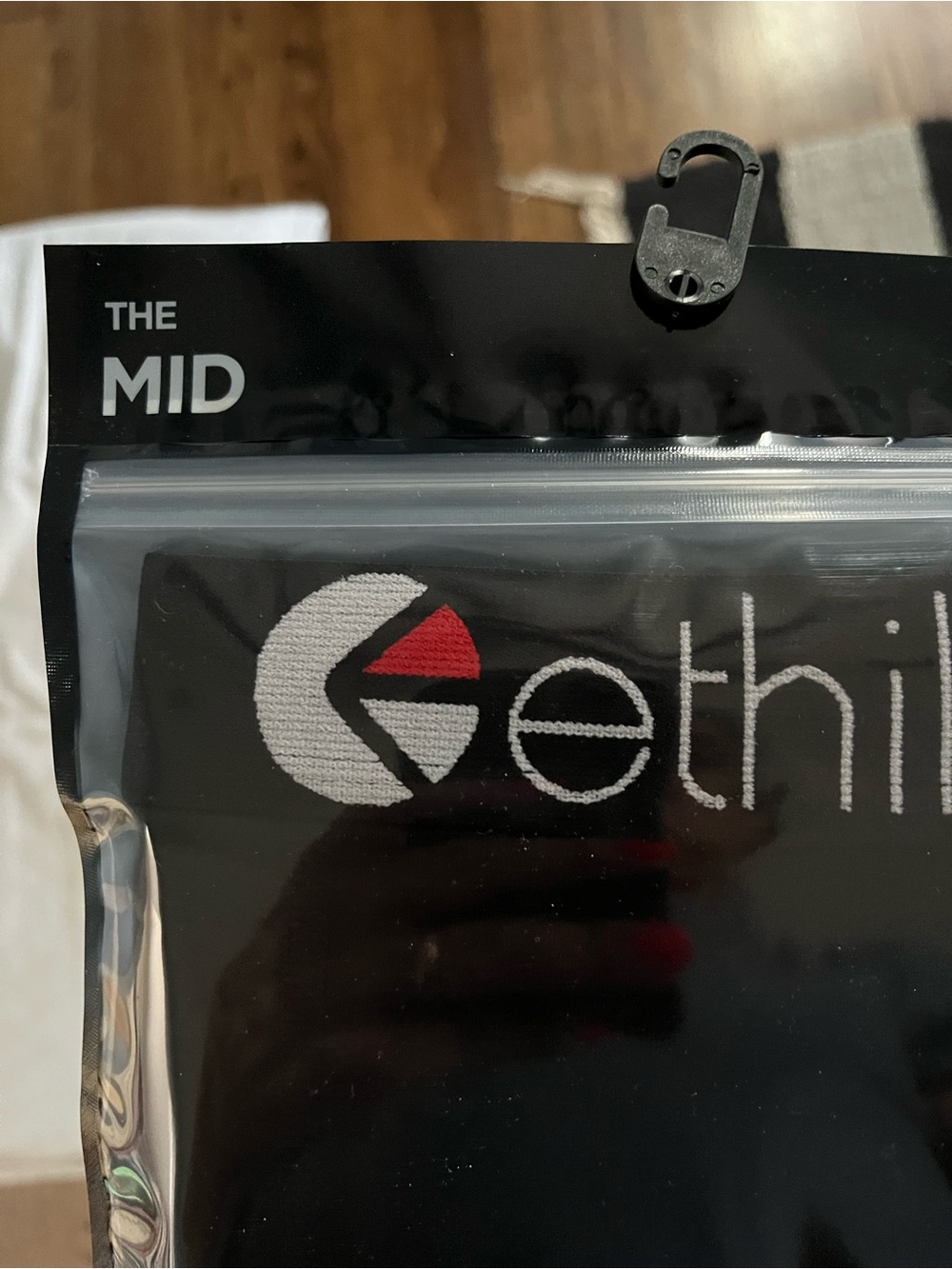 Gethin Branded Black Mid Socks Pack